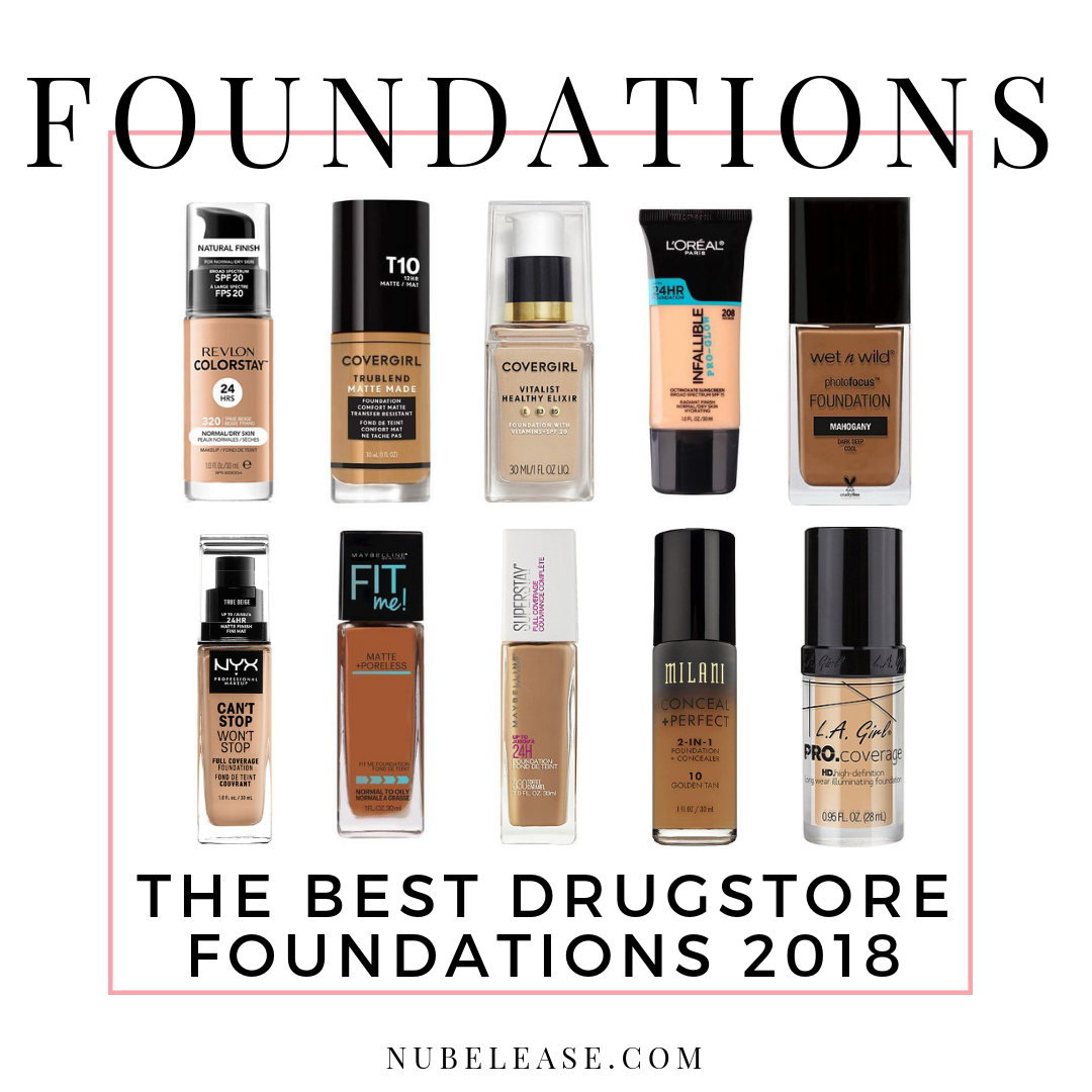 best foundation for oily skin full coverage drugstore
