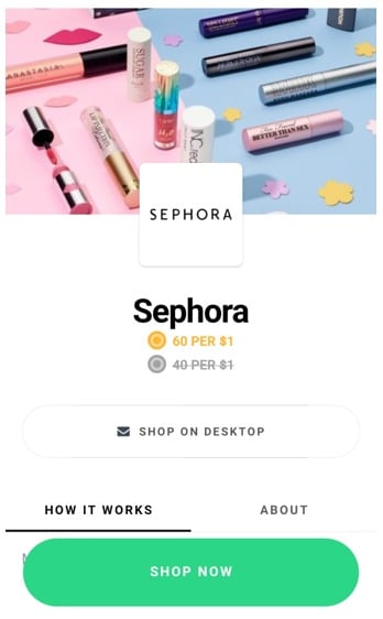 Drop Sephora Gift Card