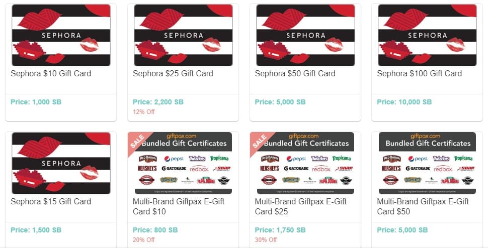 Join Swagbucks to earn Sephora Gift Cards, Earn Sephora Gift Cards, Get Sephora Gift Card, Get free makeup, Free Sephora Gift Card