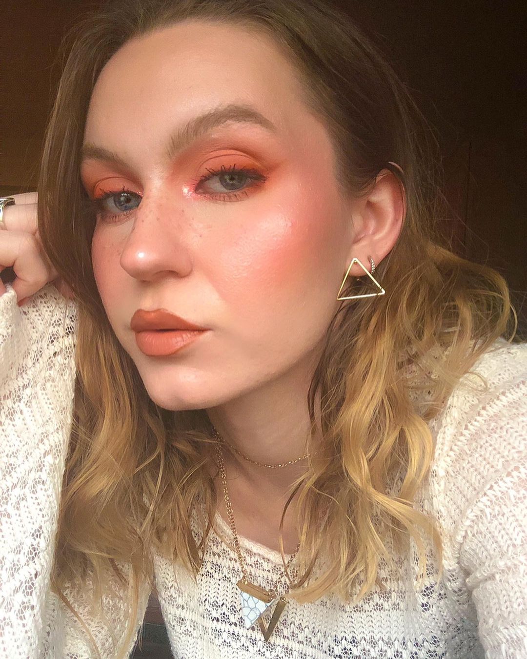 Peach Perfect Thanksgiving Makeup Look