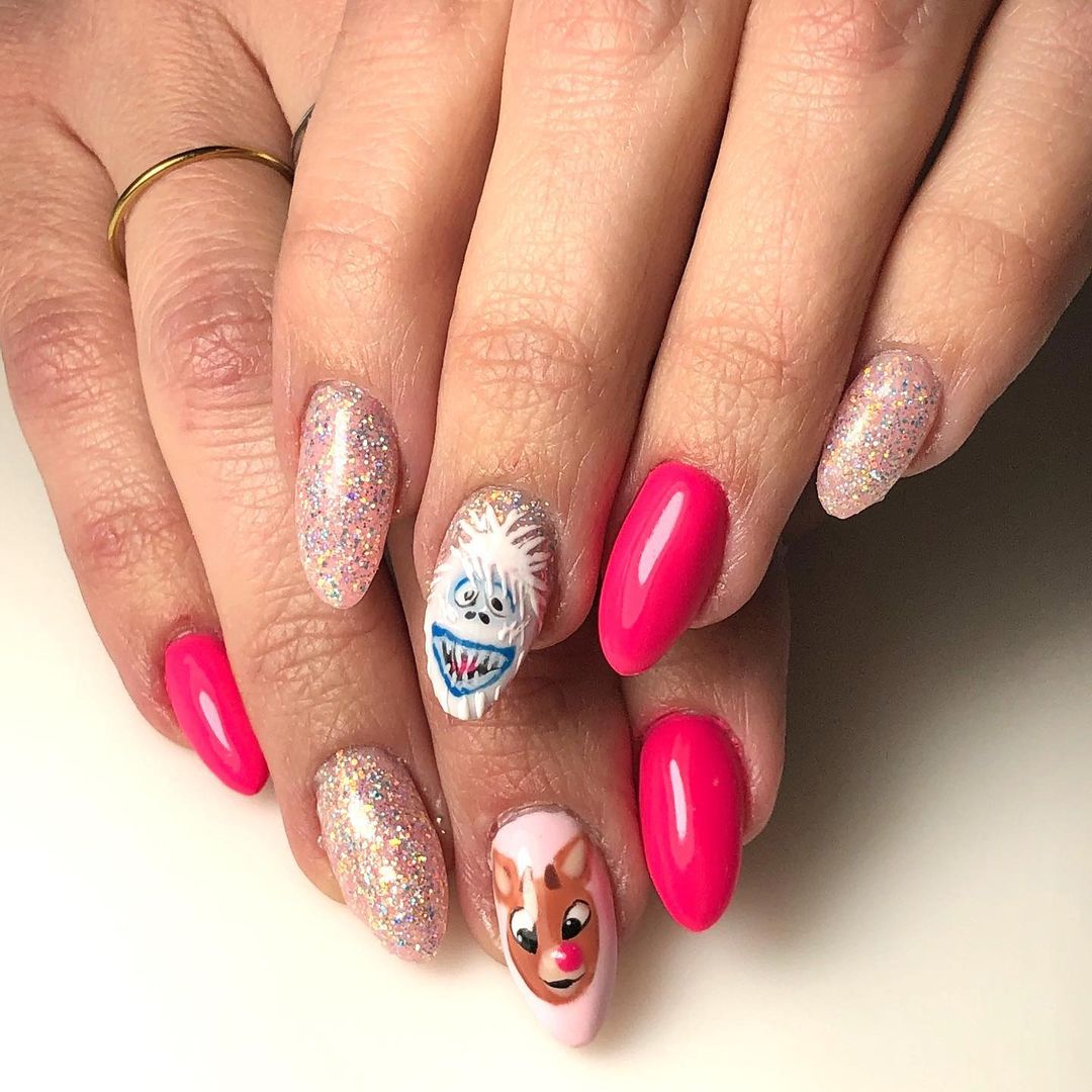 Rudolphs Hot Christmas Nail Idea