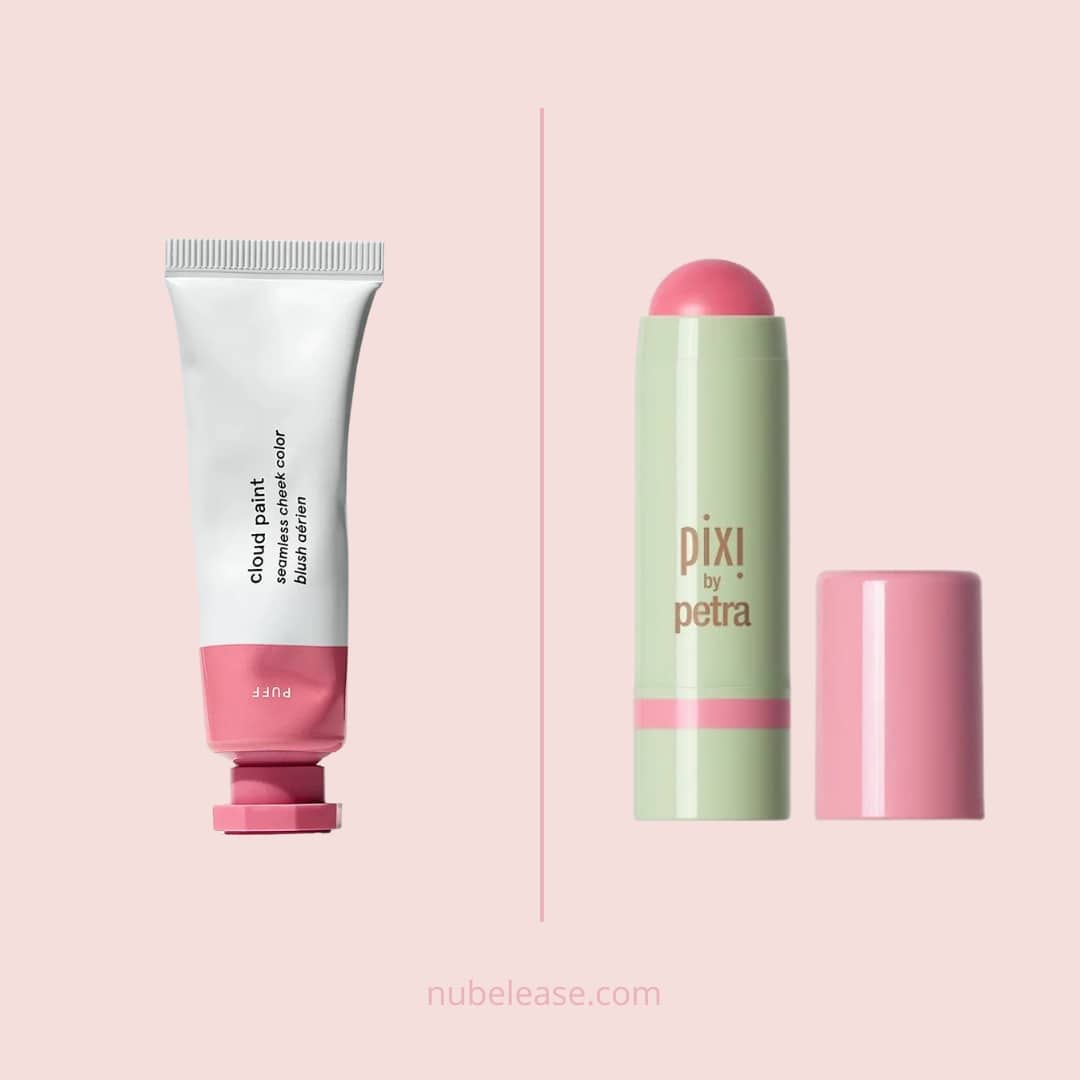 Pixi by Petra Multibalm in Watermelon Veil is a dupe for the Glossier Cloud Paint in Puff