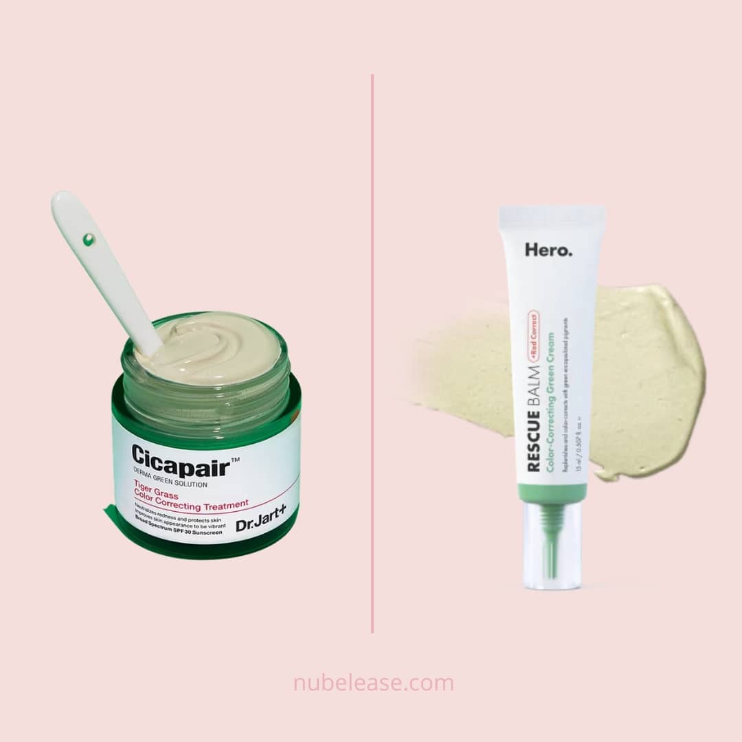 Hero Cosmetic's Rescue Balm + Red Correct Post-Blemish Recovery Cream is a dupe for the Dr. Jart+ Cicapair Tiger Grass Cream