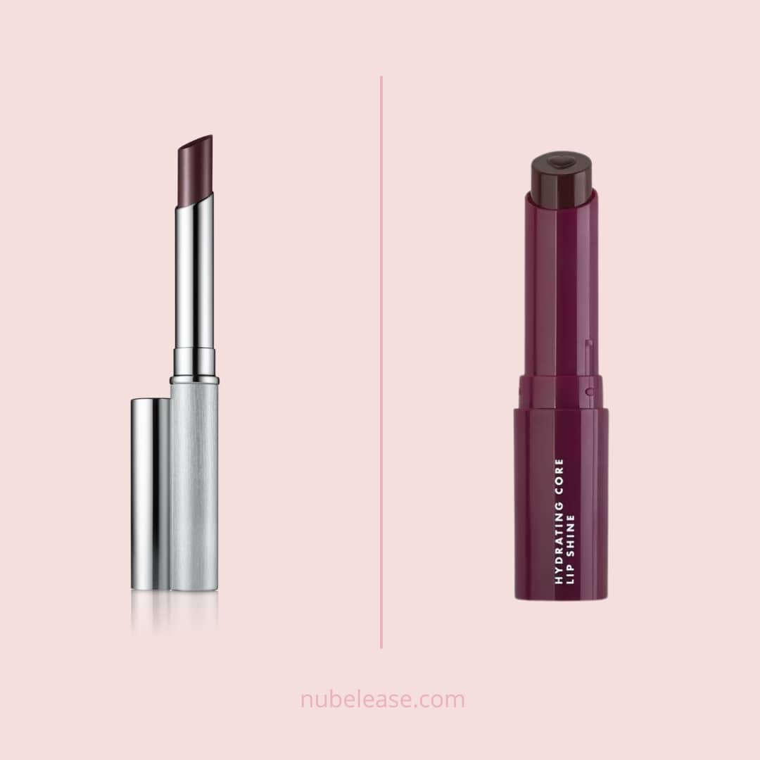 ELF's Sheer Slick Lipstick in Black Cherry is a dupe for Clinique's Almost Lipstick in Black Honey