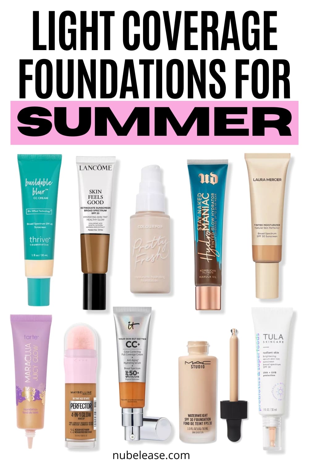 Light Coverage Foundations To Wear This Summer