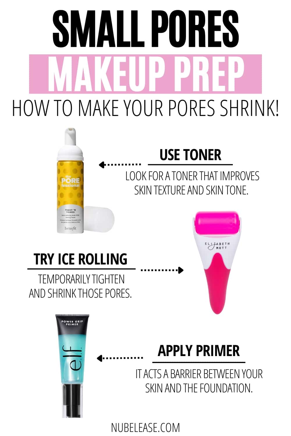  Small Pores Makeup Prep  - How To Make Your Pores Shrink!