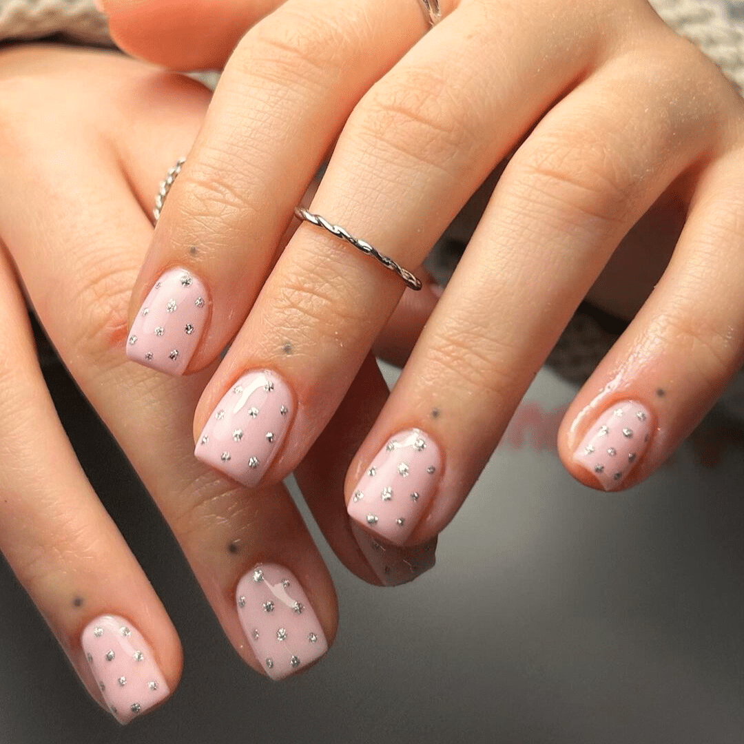 It's time to shine spring nail idea