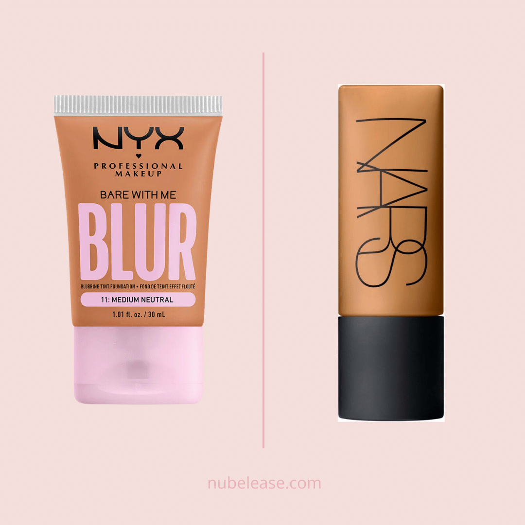 NYX Bare With Me Blur Foundation is a dupe for the NARS Soft Matte Foundation