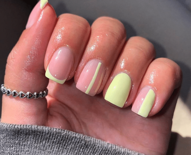 Neon Chic Simple Summer Nail Look