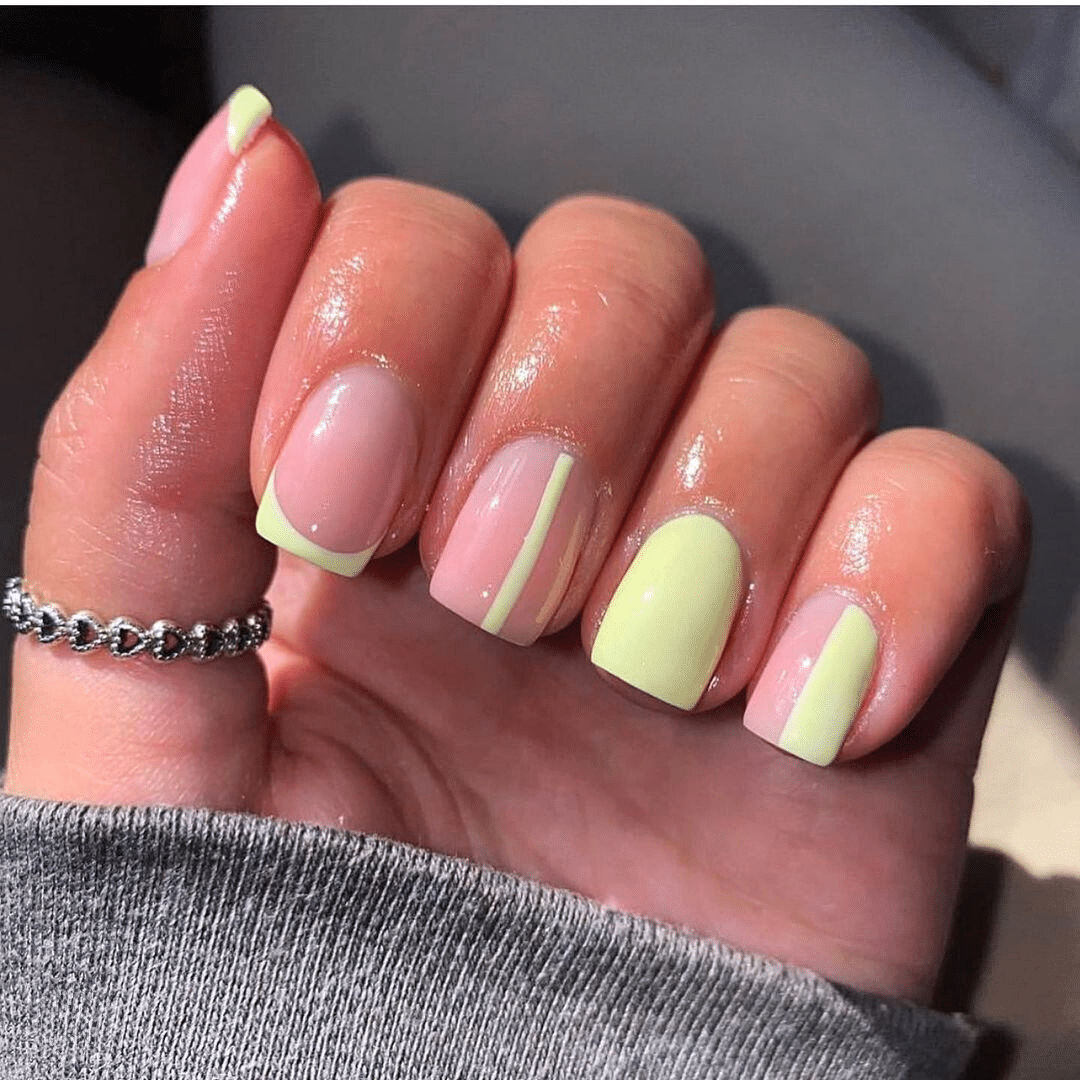 Neon Chic Simple Summer Nail Look