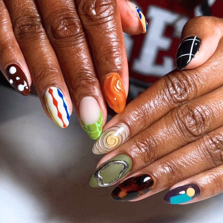 Fun and Funky Fall Nail Ideas