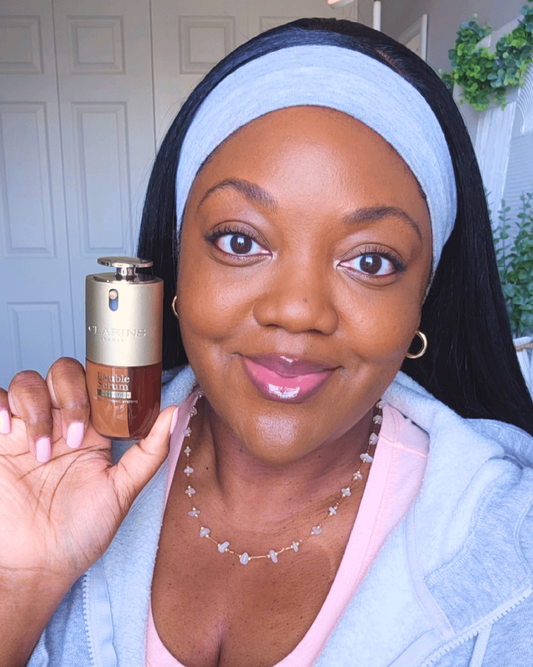 Clarins Double Serum Foundation Review on Combination Oily Skin