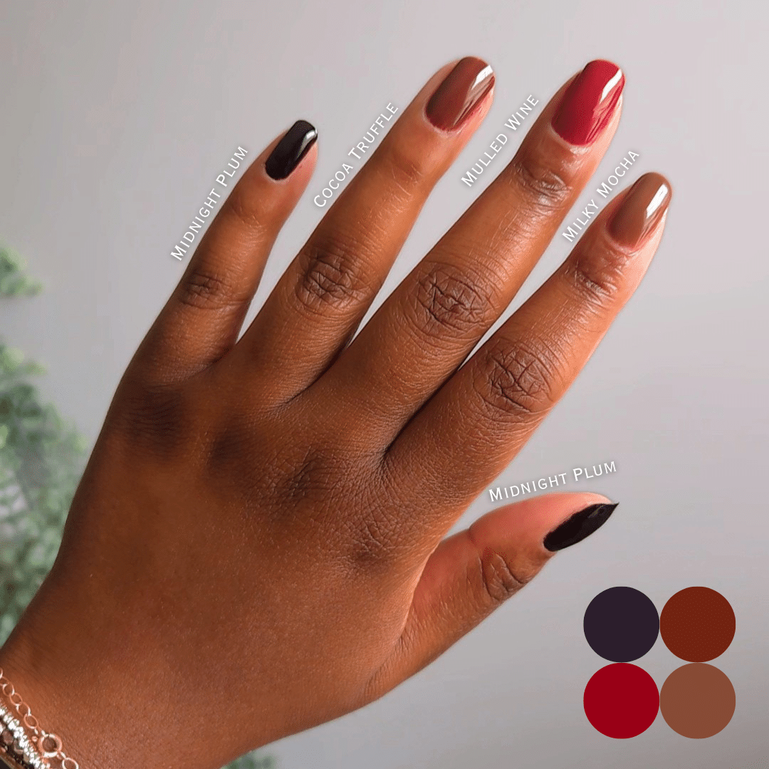 Fall Nail Colors For Dark Skin - Brown & Moody Nails for Fall
