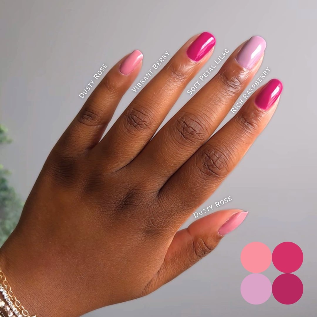 Fall Nail Colors For Dark Skin - Pink & Purple Nails Beyond Spring